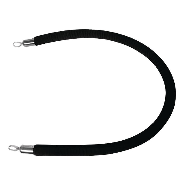 Bolero Black Rope for Bolero Barrier - 2.5m GG725 - Whisk Hospitality - GG725