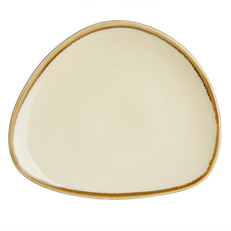 Olympia Kiln Sandstone Tri Plate - 230mm 9" (Box 6) GP326 - Whisk Hospitality - GP326