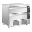 Polar U - Series Double Drawer Counter Fridge Freezer 4xGN DA996 - A - Whisk Hospitality - DA996-A