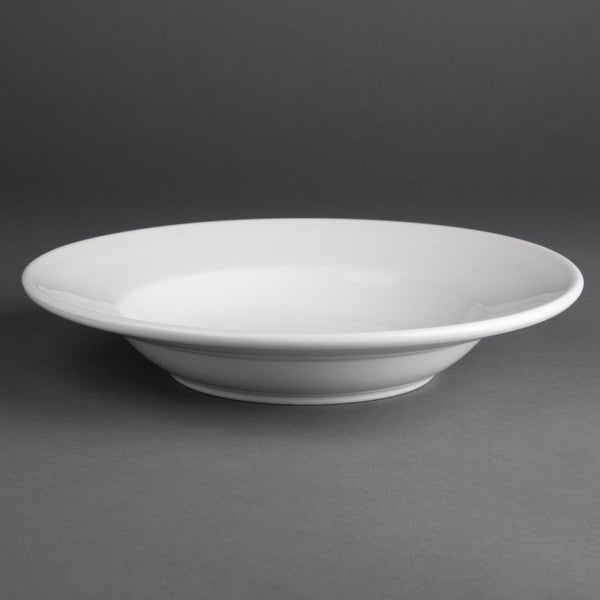 Olympia Athena Rimmed Soup/Pasta Bowl - 210ml/ 228mm (Box 6) CC214 - Whisk Hospitality - CC214