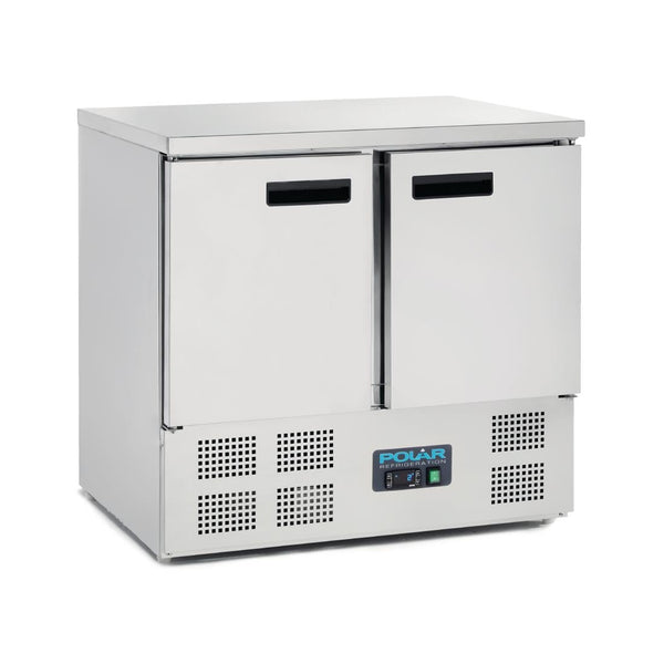Polar G - Series Double Door Counter Fridge 240Ltr U636 - A - Whisk Hospitality - U636-A