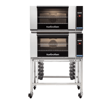 Turbofan E27T22C Full Size Electric Convection Ovens Touch Screen Control Double Stacked - Whisk Hospitality - E27T2/2C