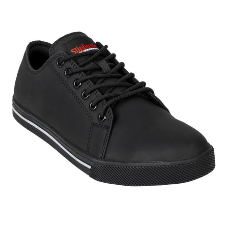 Slipbuster Tavoa Safety Trainer Microfibre Black - UK 7 EU 41 BA060 - 41 - Whisk Hospitality - BA060-41