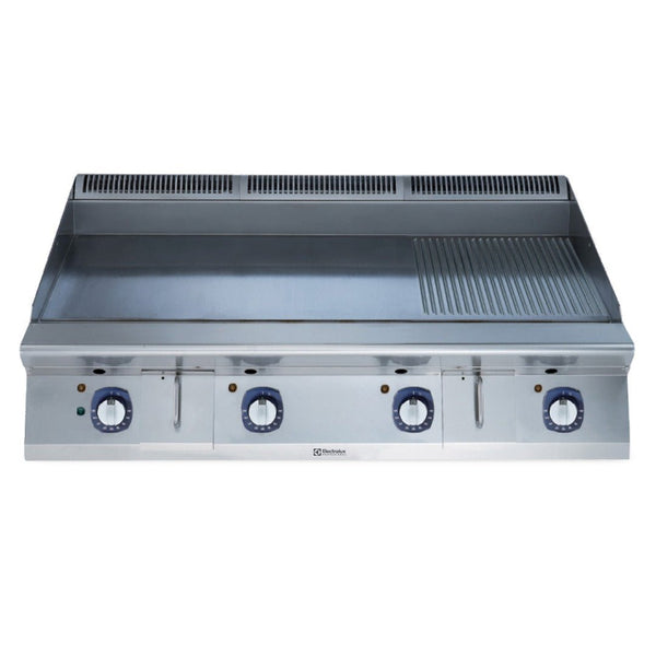 Electrolux 900XP Electric Griddle Plate with Smooth/Ribbed NitroChrome3 Plate 1200mm E9IIMDAOMIA - Whisk Hospitality - E9IIMDAOMIA
