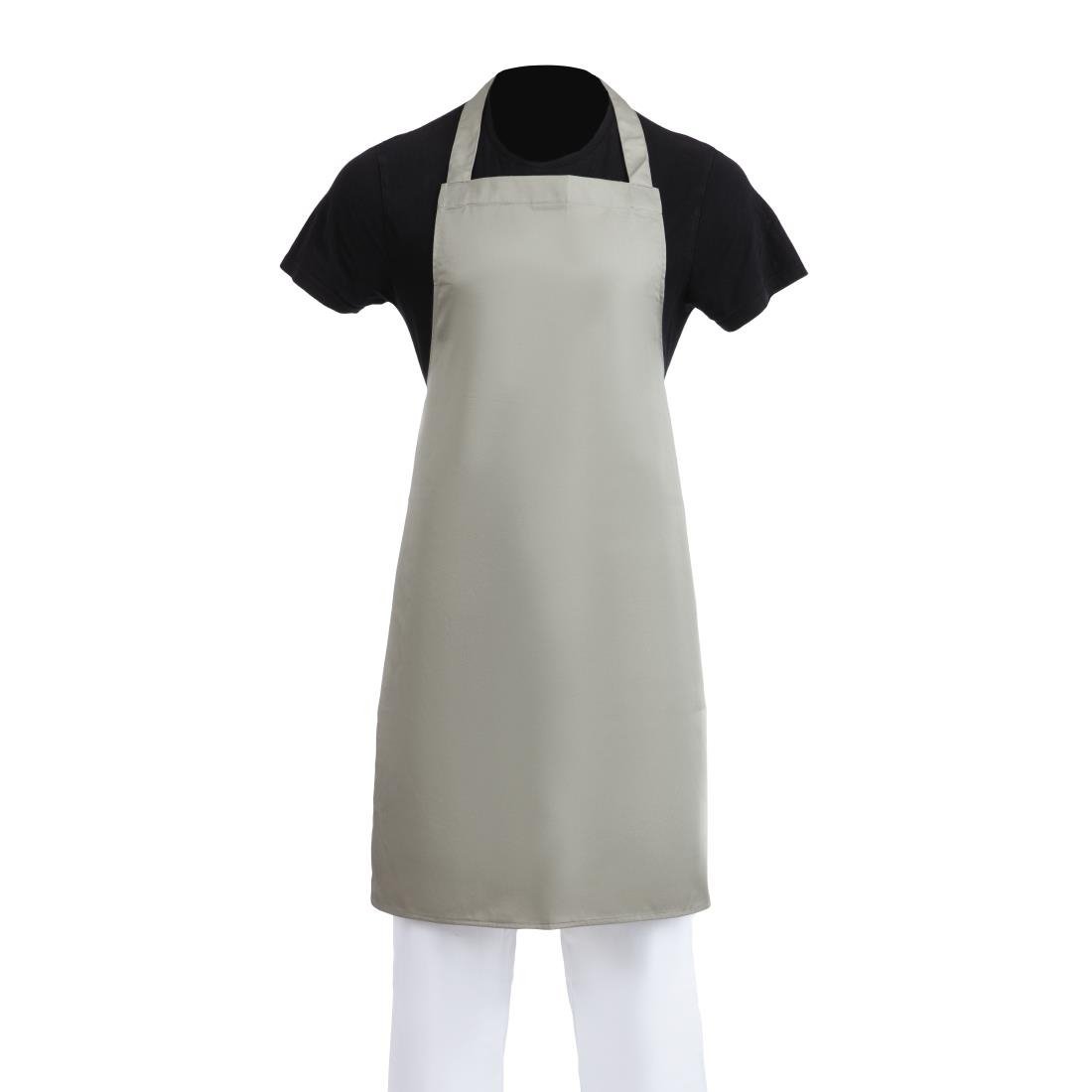 Whites Bib Apron Polycotton Olive B427 - Whisk Hospitality - B427