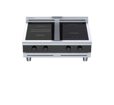 Waldorf Bold Inlb8400R5F B 900Mm Electric Induction Cooktop Low Back Version Bench Model - Whisk Hospitality - INLB8400R5F-B