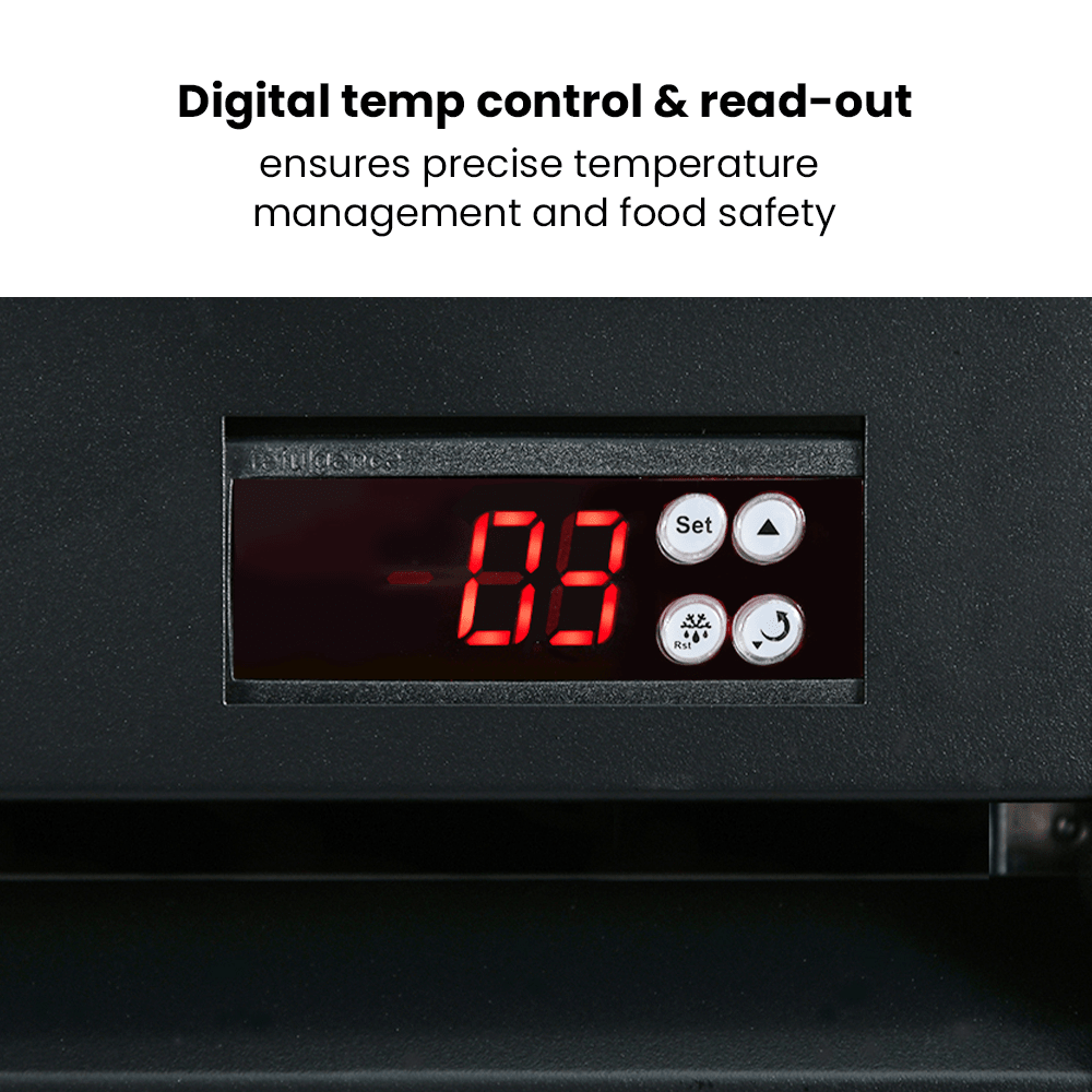 Thermaster Three Glass Door Colourbond Upright Drink Fridge - LG - 1203BP - Whisk Hospitality - LG-1203BP