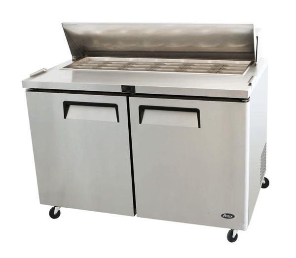Atosa 2DOOR SANDWICH PREPTABLE FRIDGE 1225MM MSF8306 - Whisk Hospitality - MSF8306