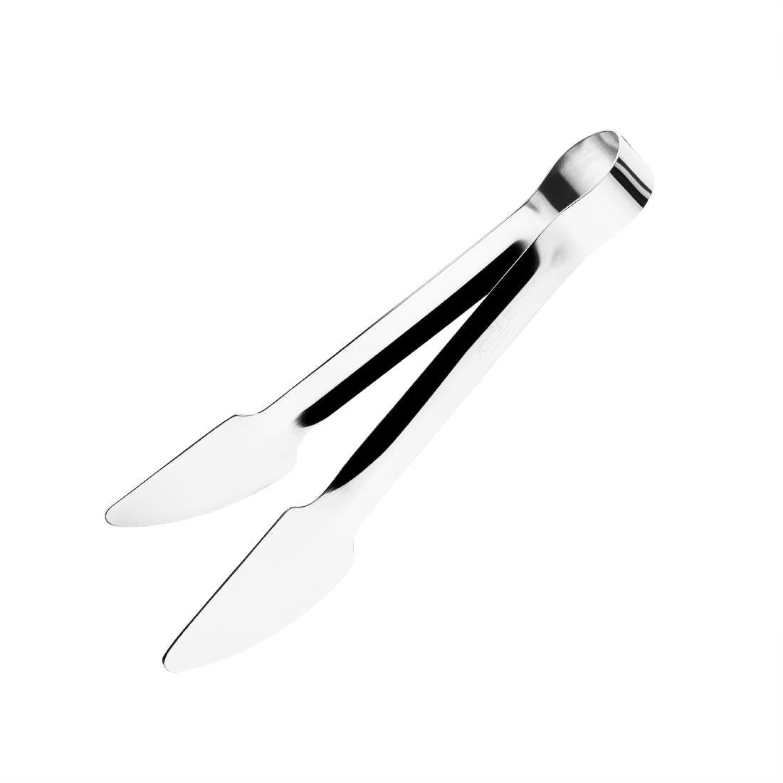 Vogue Hamburger Tongs St/St - 225mm 9" L646 - Whisk Hospitality - L646