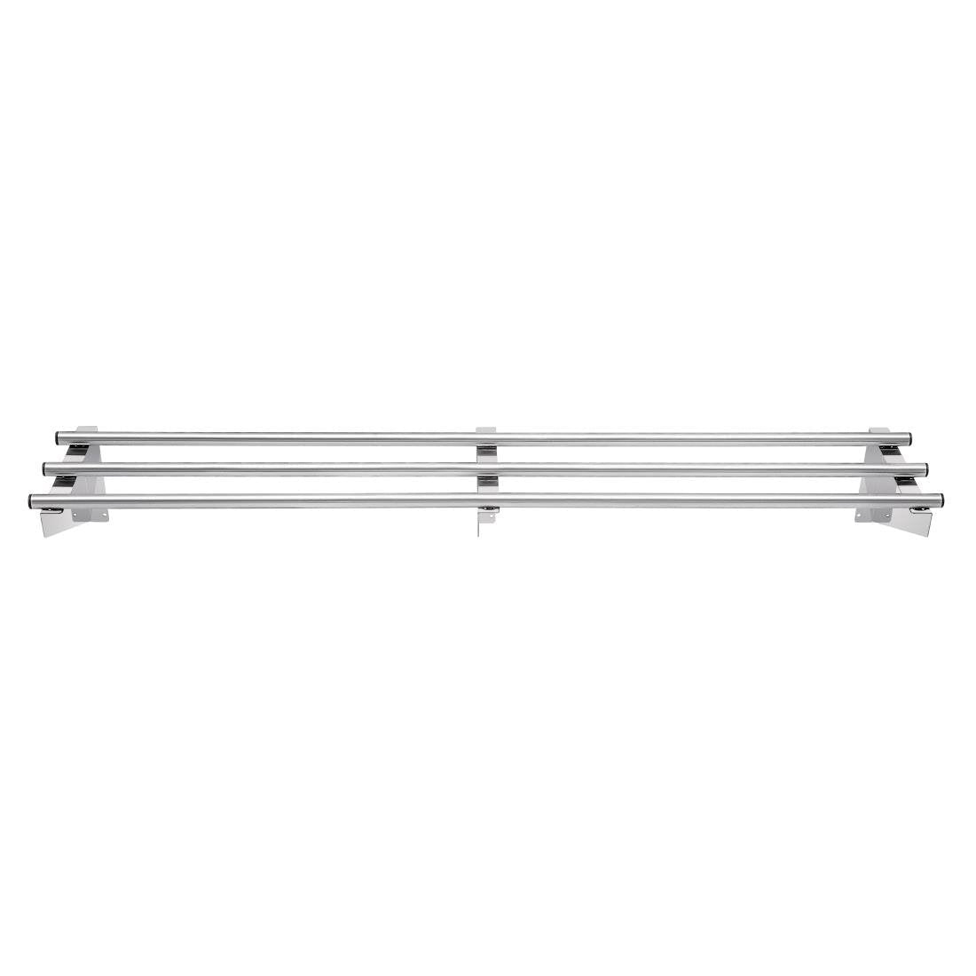 Vogue St/St Tubular Wall Shelf - 1500(w) x 300(d)mm CD552 - Whisk Hospitality - CD552