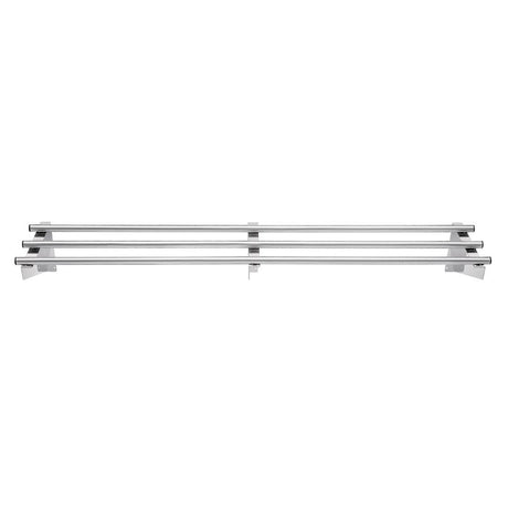 Vogue St/St Tubular Wall Shelf - 1500(w) x 300(d)mm CD552 - Whisk Hospitality - CD552