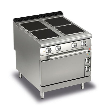 BARON 4 Burner Electric Cook Top With Electric Oven - Whisk Hospitality - Q70PCF/E800