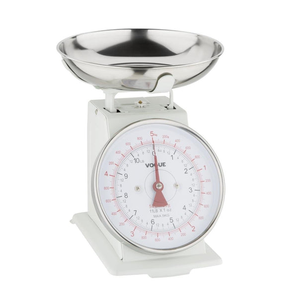 Vogue Kitchen Scale Bowl Top 5Kg/11lbs - Grad. 20g/1oz F172 - Whisk Hospitality - F172