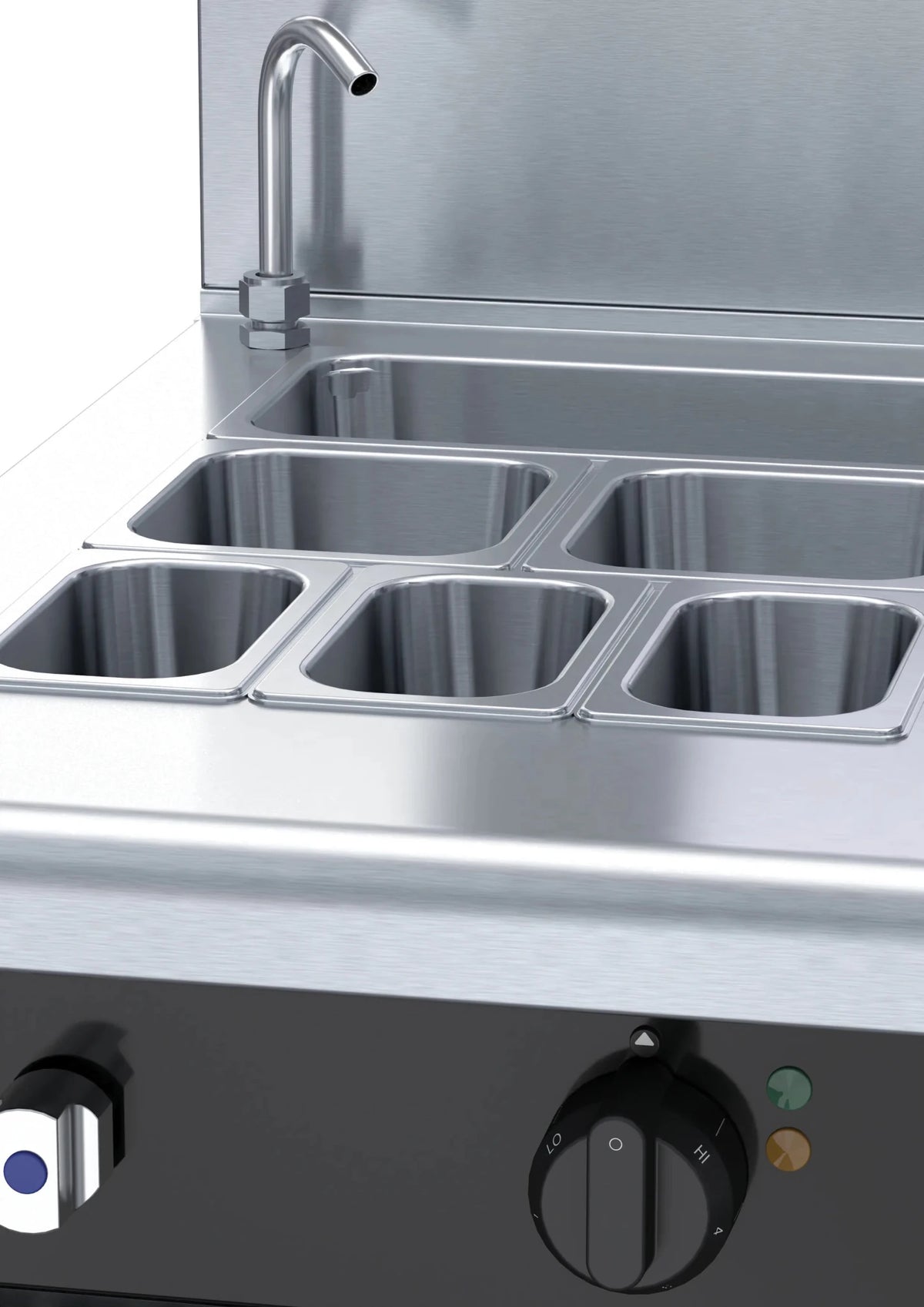Waldorf Bold Bmb8450E 450Mm Electric Bain Marie 215Mm Splashback Version - Whisk Hospitality - BMB8450E