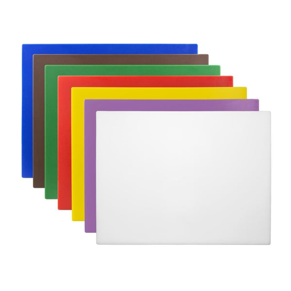 Hygiplas Low Density Set of 7 Chopping Board Set - 600x450x10mm CH047 - Whisk Hospitality - CH047