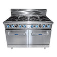 Cookrite 8 BURNER WITH OVEN W1219 X D790 X H1165 | COOKRITE 1 ATO - 8B - F - LPG - Whisk Hospitality - ATO-8B-F-LPG