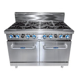 Cookrite 8 BURNER WITH OVEN W1219 X D790 X H1165 | COOKRITE 1 ATO - 8B - F - LPG - Whisk Hospitality - ATO-8B-F-LPG