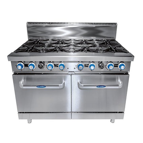 Cookrite 8 BURNER WITH OVEN W1219 X D790 X H1165 | COOKRITE 1 ATO - 8B - F - LPG - Whisk Hospitality - ATO-8B-F-LPG