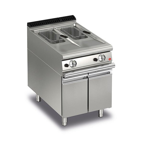 BARON 10+10L Split Pot Gas Deep Fryer With Piezo Ignition - Whisk Hospitality - Q70FRI/G610