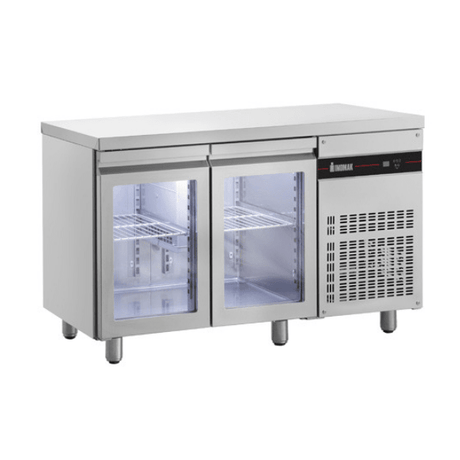 Inomak Glass Undercounter Fridge 1345mm UBI7134G - Whisk Hospitality - UBI7134G