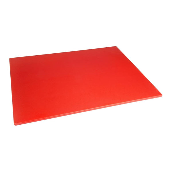 Hygiplas Low Density Chopping Board Red - 600x450x10mm HC877 - Whisk Hospitality - HC877