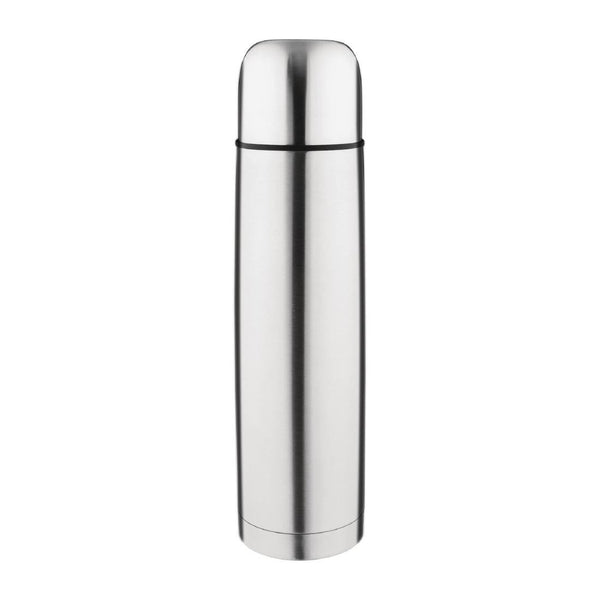 Olympia Vacuum Flask Stainless Steel 1 Litre CN696 - Whisk Hospitality - CN696