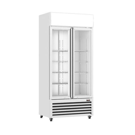 Thermaster Double Glass Door Colourbond Upright Drink Fridge - LG - 580P - Whisk Hospitality - LG-580P