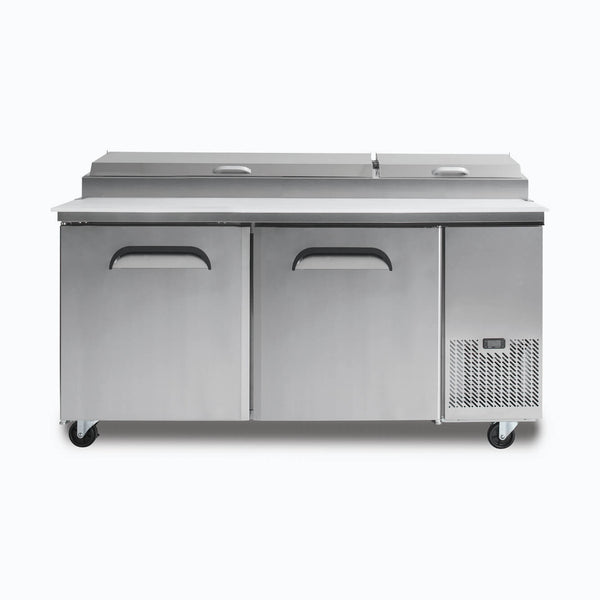 Bromic Pizza Prep Fridge - 2 Doors - 1702mm - 9 Pans - Whisk Hospitality - PP1700