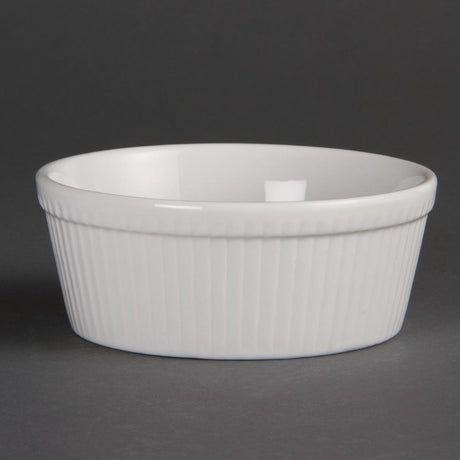 Olympia Whiteware Round Pie Dish - 53Hx134Wx134mmD (Box 6) C042 - Whisk Hospitality - C042