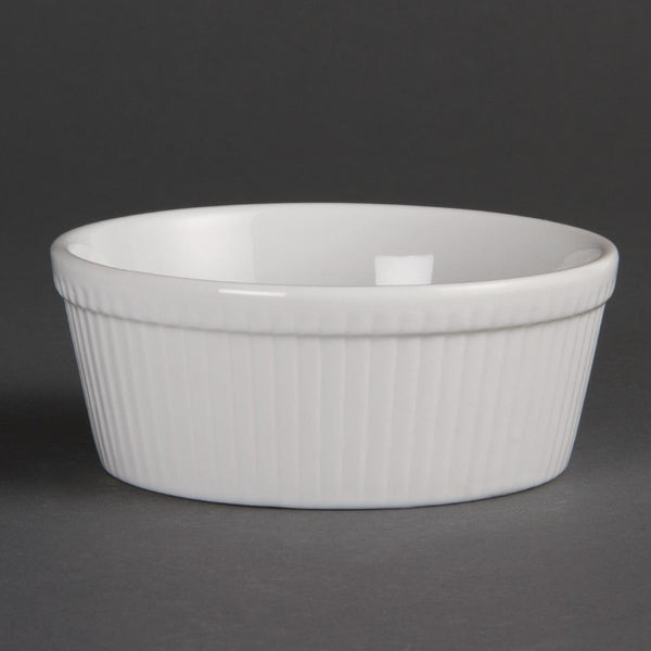 Olympia Whiteware Round Pie Dish - 53Hx134Wx134mmD (Box 6) C042 - Whisk Hospitality - C042