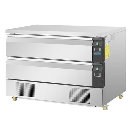 Polar U - Series Double Drawer Counter Fridge Freezer 6xGN DA997 - A - Whisk Hospitality - DA997-A
