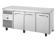 True Refrigeration 1/1 GN Counter Freezer 3 Section - TCF1/3 - CL - SS - DL - DR - DR - Whisk Hospitality - TCF1/3-CL-SS-DL-DR-DR