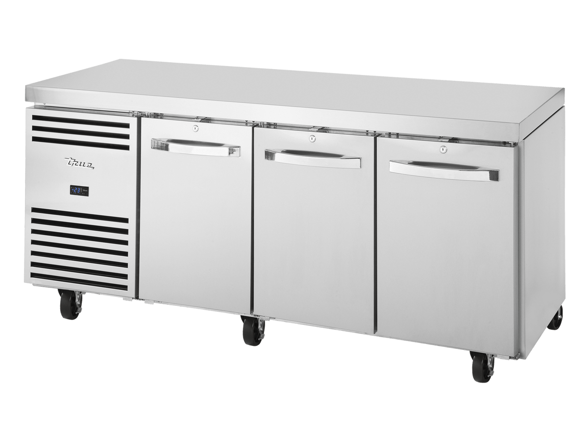 True Refrigeration 1/1 GN Counter Freezer 3 Section - TCF1/3 - CL - SS - DL - DR - DR - Whisk Hospitality - TCF1/3-CL-SS-DL-DR-DR