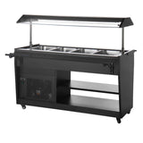 Polar G - Series Refrigerated Buffet Bar in Black PG007 - A - Whisk Hospitality - PG007-A