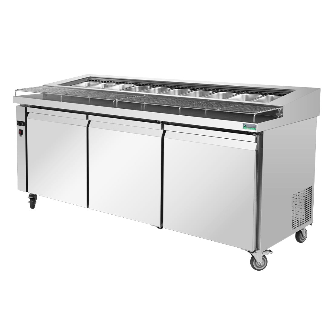 Thermaster three door DELUXE Pizza Prep Bench - PWB180 - Whisk Hospitality - PWB180