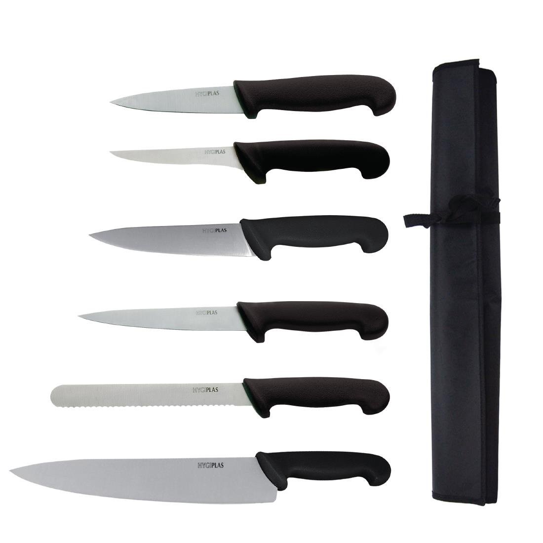 Hygiplas 7 Piece Knife Set - 25cm S674 - Whisk Hospitality - S674