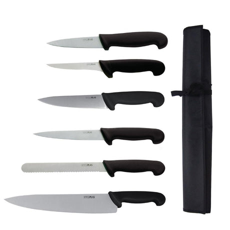 Hygiplas 7 Piece Knife Set - 25cm S674 - Whisk Hospitality - S674
