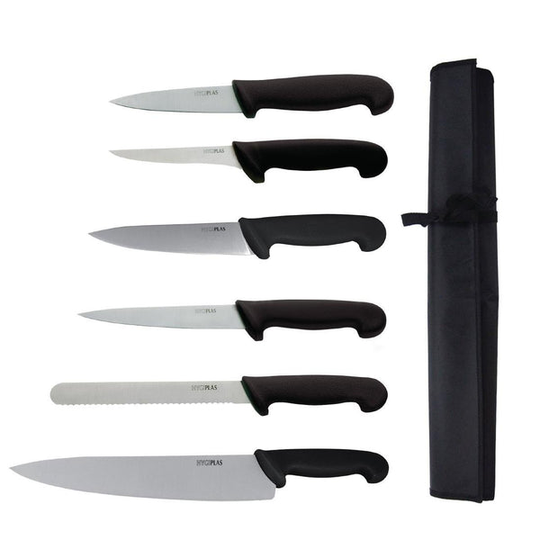 Hygiplas 7 Piece Knife Set - 25cm S674 - Whisk Hospitality - S674