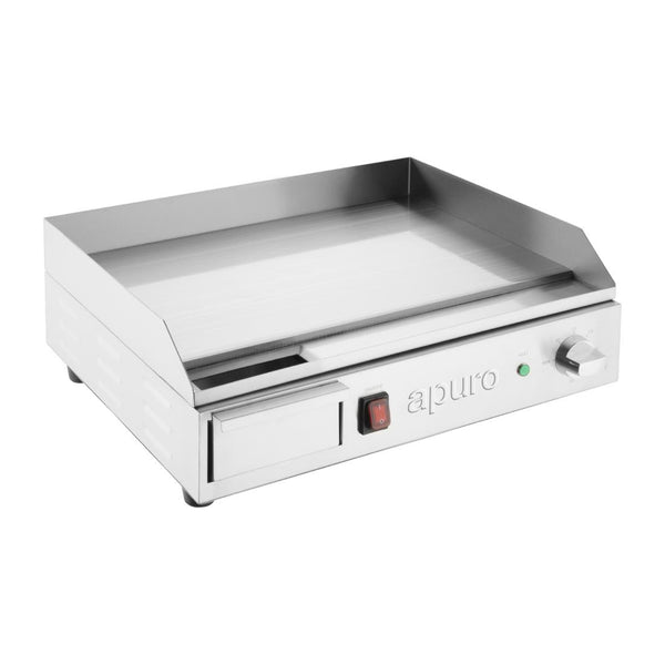 Apuro Small Countertop Griddle - Steel Plate CU626 - A - Whisk Hospitality - CU626-A