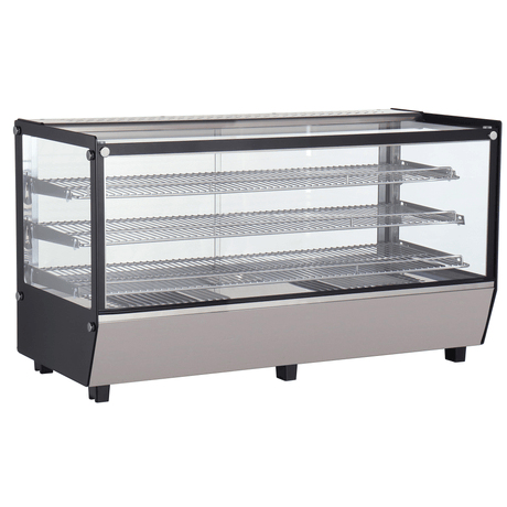 Verona 120H 202L Counter Top Heated Display - Stainless Steel - Whisk Hospitality - 120H-SS
