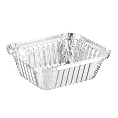 Fiesta Recyclable Rectangular Foil Container - 435ml 120x145x45mm (Pack 500) DA086 - Whisk Hospitality - DA086