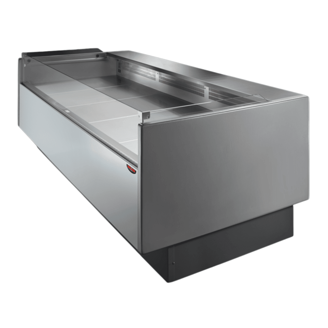 Tecnodom Serie MR80 Black 2000mm Self - serving Deli Display with Storage and Castors - TDMR - 0820SELF - Whisk Hospitality - TDMR-0820SELF