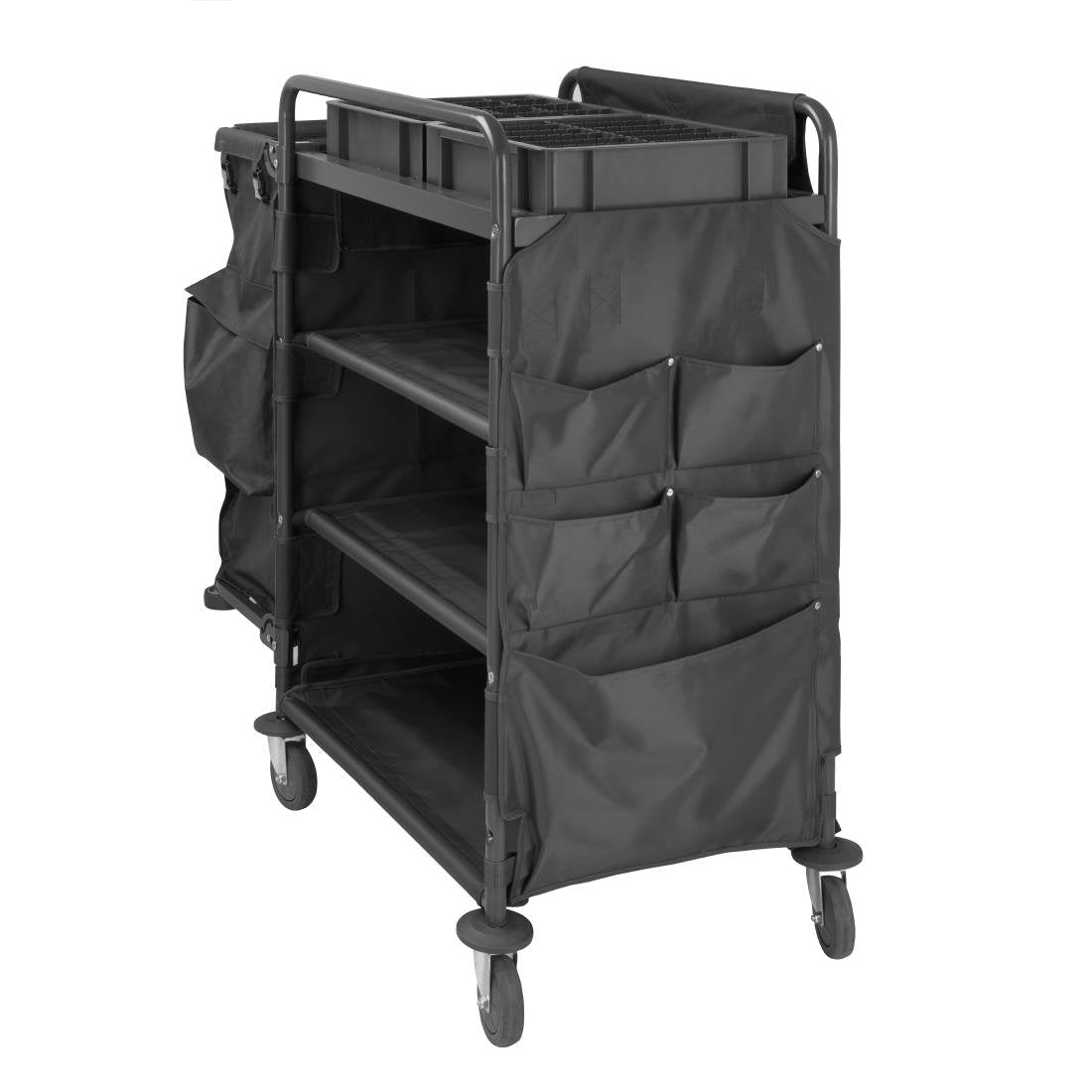 Jantex Compact Housekeeping Trolley HX253 - Whisk Hospitality - HX253
