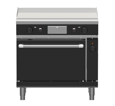 Waldorf Bold Gplb8910Gec 900Mm Gas Griddle Electric Convection Oven Range Low Back Version - Whisk Hospitality - GPLB8910GEC