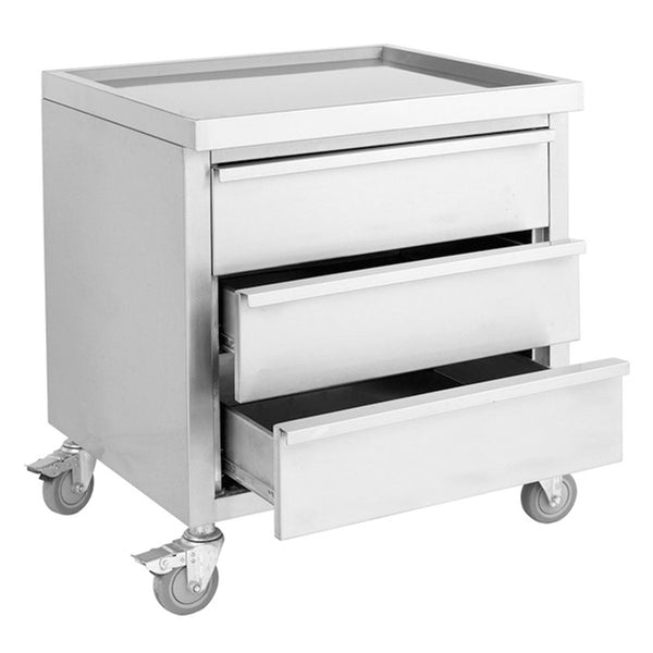 MDS - 6 - 700 Mobile Work Stand with 3 Drawers - Whisk Hospitality - MDS-6-700