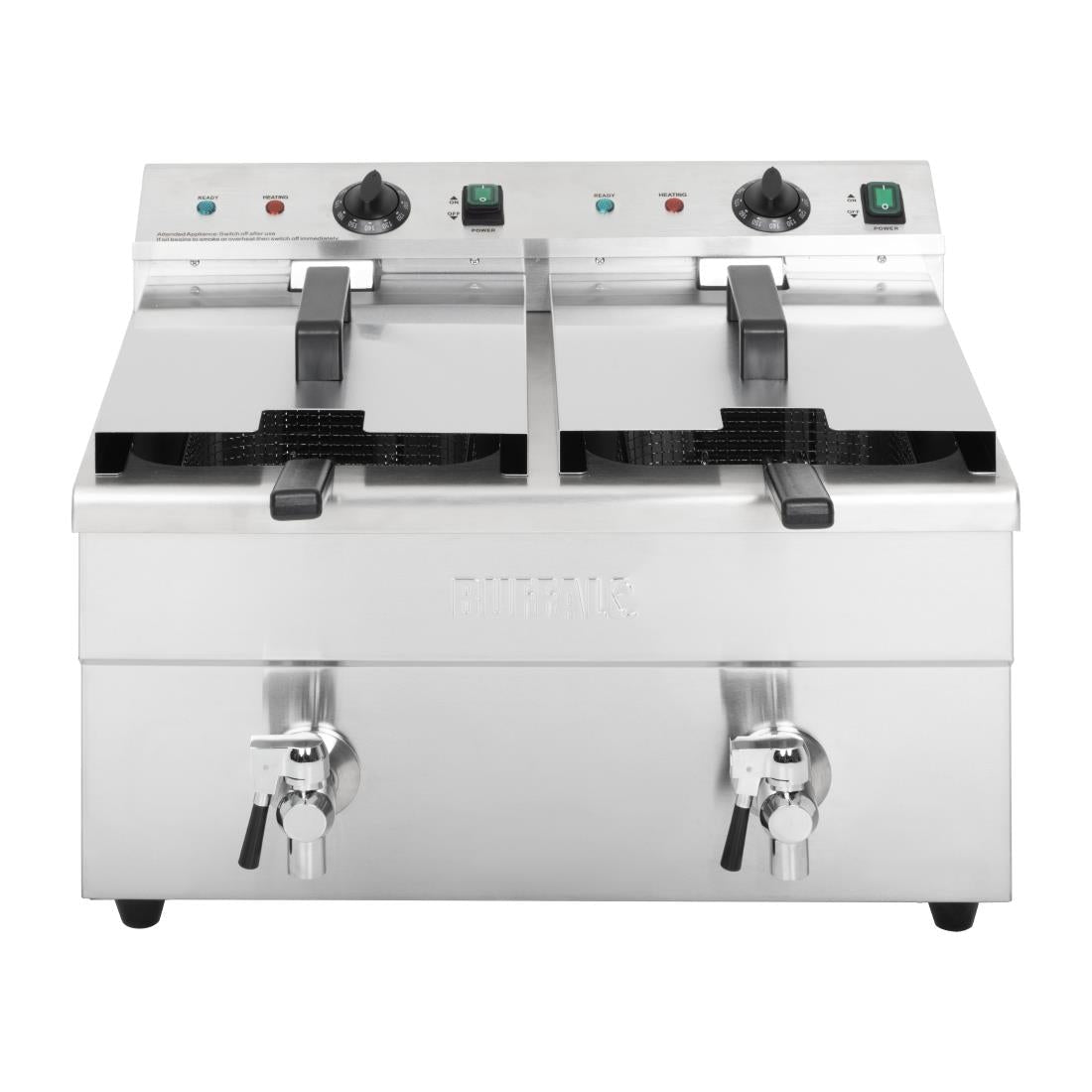 Apuro Double Induction Fryer - 2x7.5ltr - 2x3kW CT012 - A - Whisk Hospitality - CT012-A