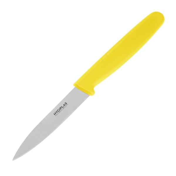 Hygiplas Paring Knife Yellow - 75mm 3" FX124 - Whisk Hospitality - FX124