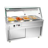 Thermaster Wet and Dry Bain Marie Display 4x1/1 GN Pans - PG150FE - XG - Whisk Hospitality - PG150FE-XG
