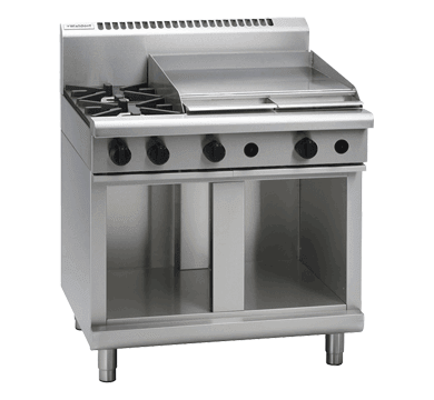 Waldorf 800 Series Rnl8606G Cb 900Mm Gas Cooktop Low Back Version Cabinet Base - Whisk Hospitality - RNL8606G-CB
