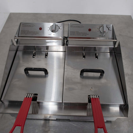 Woodson W.FRT50C Countertop Split Pan Fryer - Whisk Hospitality - 902112